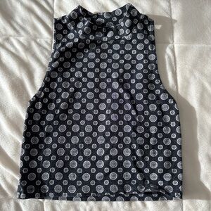 Forever 21 Black and White Crop Top